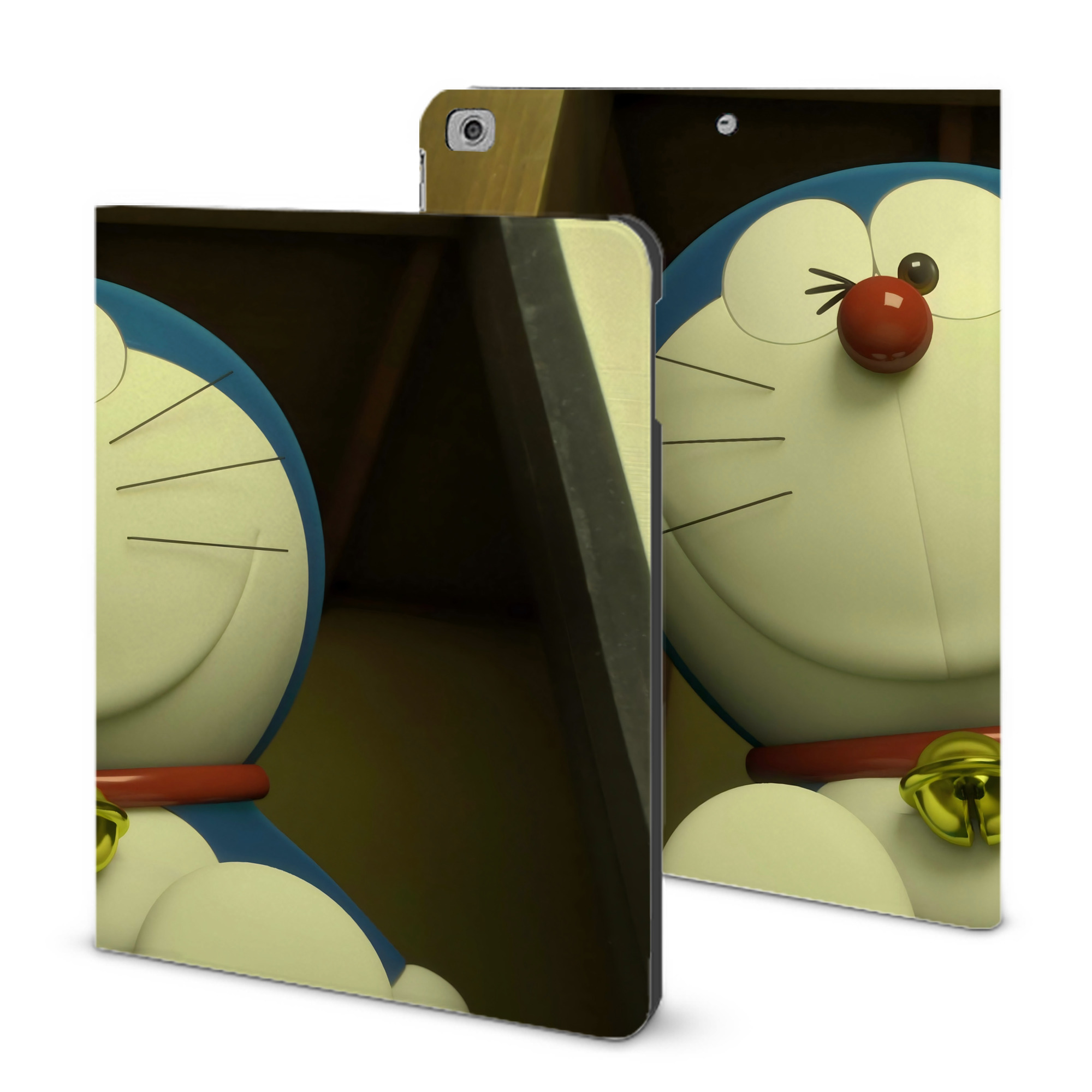 （画像用） ドラえもん Doraemon IPad ケース ブック型 PUレザー TPU 耐衝撃 軽量 薄型 ペン収納なし 全面保護 IPad 各モデル対応